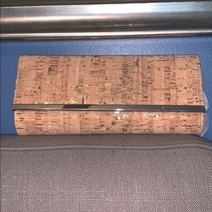 Cork clutch or crossbody purse